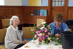 Flower arranging at Elderberries