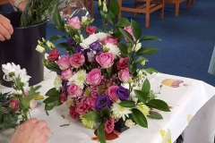 Flower arranging at Elderberries
