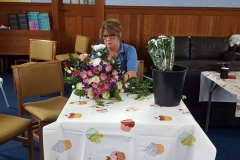 Flower arranging at Elderberries