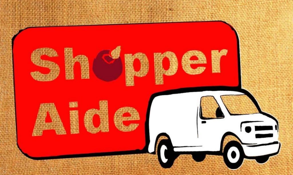 shopper-aide logo on shopping bag