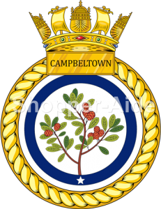 HMS Campbeltown Crest -Shopper-Aide